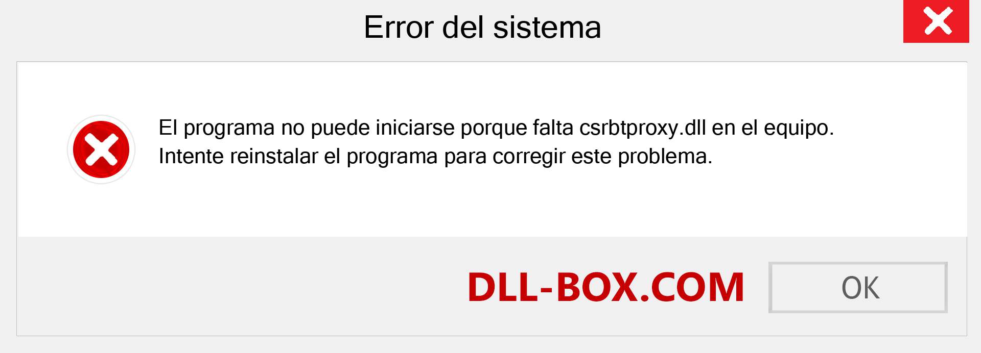 ¿Falta el archivo csrbtproxy.dll ?. Descargar para Windows 7, 8, 10 - Corregir csrbtproxy dll Missing Error en Windows, fotos, imágenes