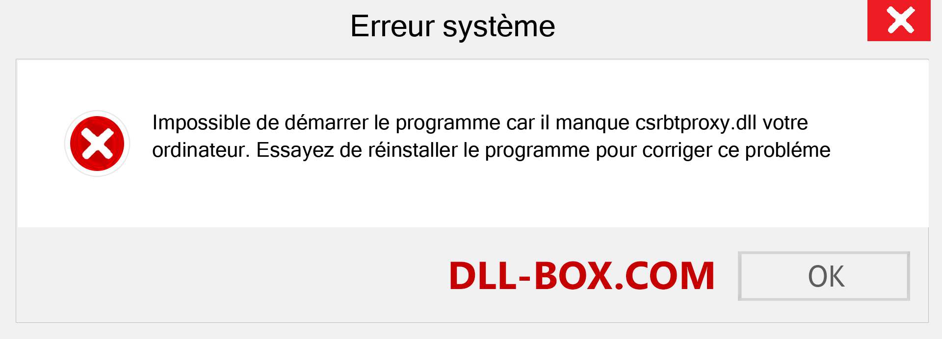 Le fichier csrbtproxy.dll est manquant ?. Télécharger pour Windows 7, 8, 10 - Correction de l'erreur manquante csrbtproxy dll sur Windows, photos, images